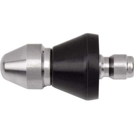 Buse de Nettoyage d'égouts Buse de Jet de Drainage Buse de Jet de Nettoyeur Haute Pression avec 6 Trous arrière et 1 Trou Avant pour Le Nettoyage des tuyaux et Tubes industriels des égouts
