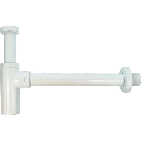 tecuro DESIGN Flaschen-Geruchsverschluss 1 1/4 Zoll x Ø 32 mm, Kunststoff ABS weiß glänzend (RAL 9010) (1/5)