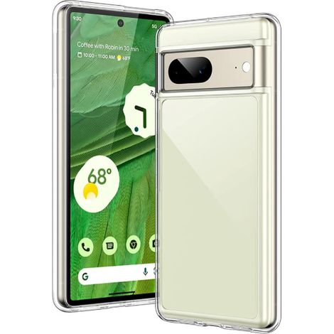 CUSTODIA PER GOOGLE PIXEL 7 TRASPARENTE SPESSA SOLIDA DUREVOLE (1/5)