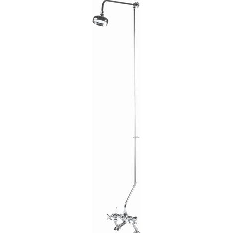 Rigid Riser Kit with Swivel Spout - Chrome