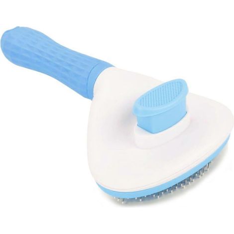 Chat brosse Self-nettoyage avec Ergonomic poignée, Dual-Sided Slicker brosse pour Cats et Dogs, facile Undercoat Removal (1/5)