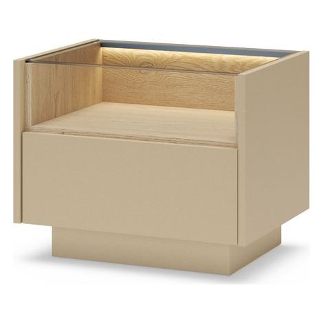 COMODINO, rovere cacao + cremona, 53,4 x 43,4 x 39,5 cm