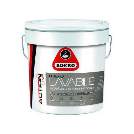 IDROPITTURA LAVABILE OPACA 5lt BOERO