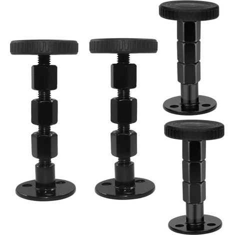 Verstellbare Bettstütze und Antivibrationsstabilisator 30-110 mm, verdickter Teleskop-Bettkeil mit Gewindeende, zur Verstärkung und Nivellierung von Betten, Sofas, Tischen, Schränken und Stühlen (1/5)