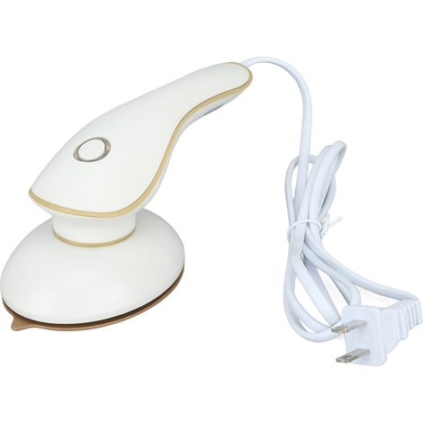 Mini fer à repasser portable pour utilisation humide et sèche, petit format, sûr, à vapeur, idéal pour la maison, les voyages et les dortoirs. Blanc, prise américaine 110 V. (1/5)
