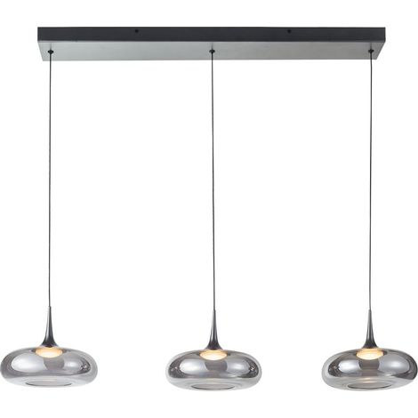 Lampada sospensione Tenele Italux cromo LED 21W 3 luci (1/2)