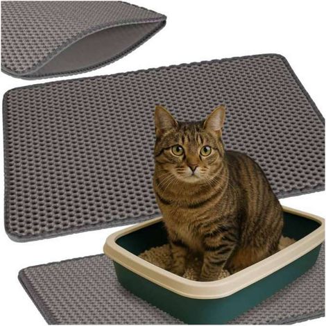 Litière pour chat tapis imperméable double couche 40x60cm (1/5)
