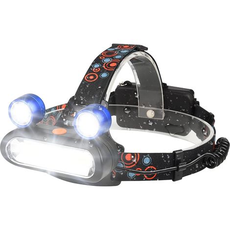Lampe Frontale,Torche Frontale LED 4 Modes 500 LM Rechargeable USB Lampe Frontale IPX5 étanche pour Le Camping, la randonnée, la Course, la pêche, Le Jogging