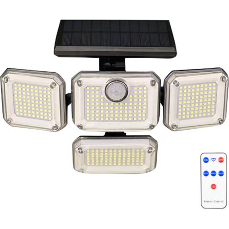 Lumière blanche 333LED applique murale solaire intégrée transfrontalière lumière de jardin extérieure lumière de capteur de corps humain (1/4)