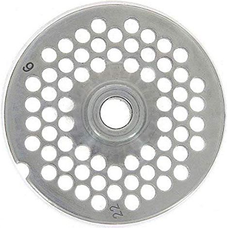 Piastra "Professionale" per Tritacarne manuale "REBER" in acciaio temperato n. 10 -6 mm (1/2)