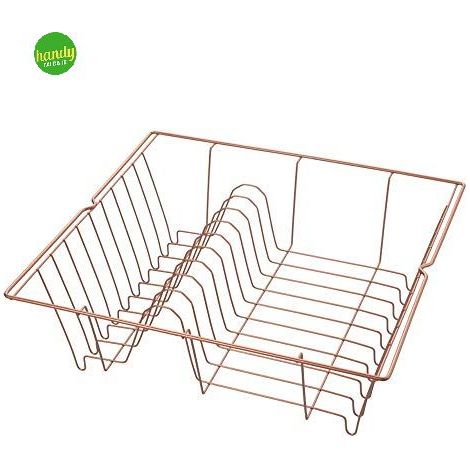 Scolapiatti 1 piano Metaltex lipsia finitura rame 36 x 33 x 12 cm (1/4)