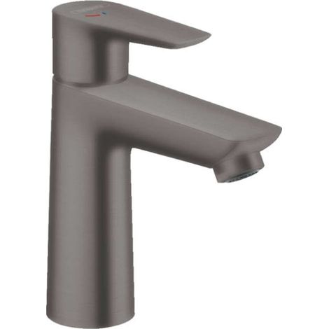 Hansgrohe Talis E - Miscelatore da lavabo con sistema di scarico, CoolStart, cromo nero spazzolato 71713340 (1/3)