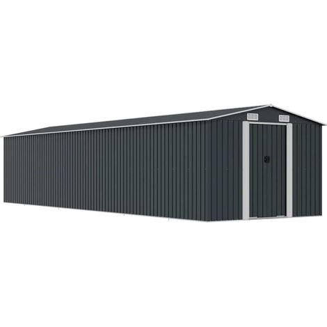 Furniture Limited - Capanno da Giardino Antracite 257x779x181cm (1/5)
