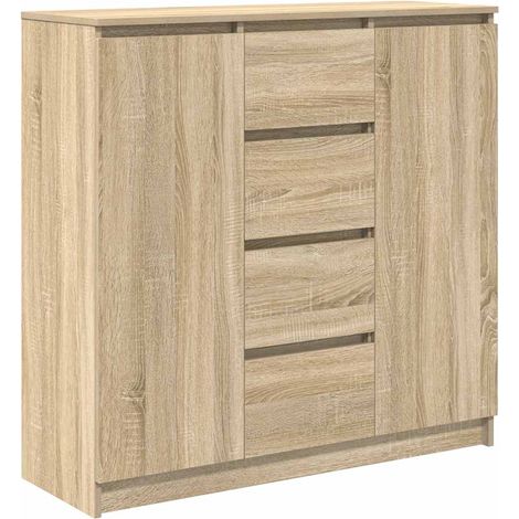 Maison Exclusive - Aparador con cajones roble Sonoma 100,5x35x98,