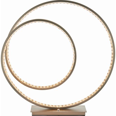 Endon Lighting Eternity - Lampe de Table LED Intégrée Plaque Nickel Mat & Cristal (K5) Détail IP20 (1/5)