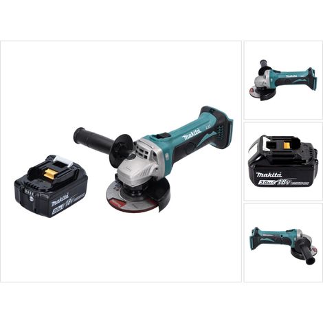 Makita DGA 452 F1 Akku Winkelschleifer 18 V 115 mm + 1x Akku 3,0 Ah - ohne Ladegerät