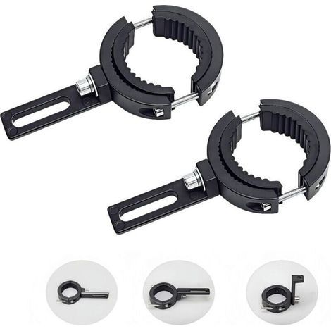 Staffa per faro moto in 2 pezzi, staffa di montaggio per fendinebbia, staffe di montaggio per luce forcella anteriore (da 38 mm a 60 mm) (1/4)