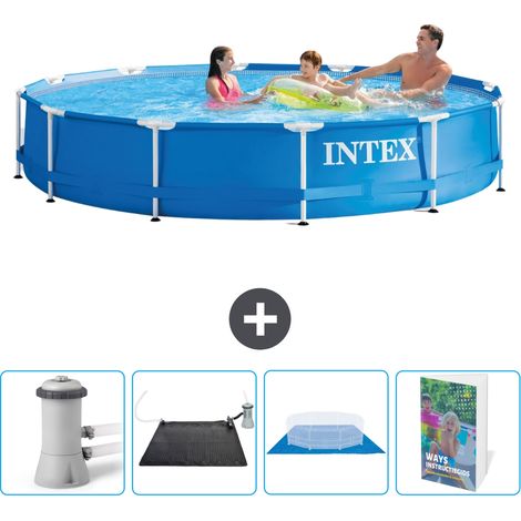Intex Piscina con struttura Rotonda - 366x76 cm - 7-pezzi  SCB110