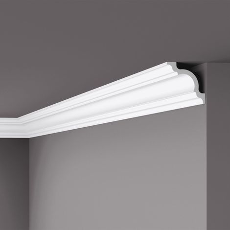 Eckleiste NMC A1 NOMASTYL Noel Marquet Zierleiste Stuckleiste Zeitloses Klassisches Design weiß 2 m (1/5)