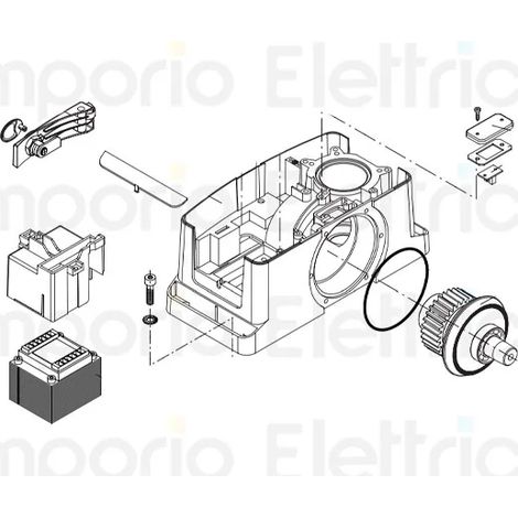 beninca pièce détachée transformateur pour bull5m/8m 9686449 (1/3)