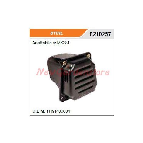 Marmitta silenziatore STIHL motosega MS381 R210257