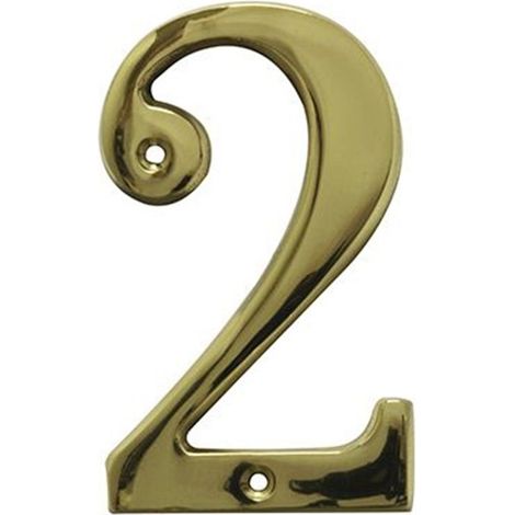 Numero 2 ottone 10cm 2671 amico