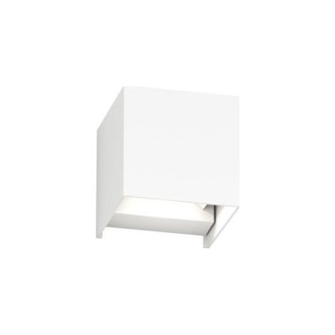 Applique led top light perth ap ip65 cct biemissione alluminio, finitura metallo bianco