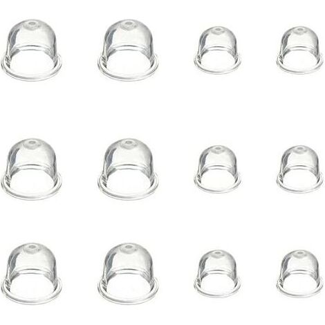 12 Pièces Carburateur Amorce Pompe Ampoule 19 mm et 22 mm Poire Pompe Amorcage Accessoires de Carburateur pour Debroussailleuse Tronçonneuse Souffleur Tondeuse (1/4)