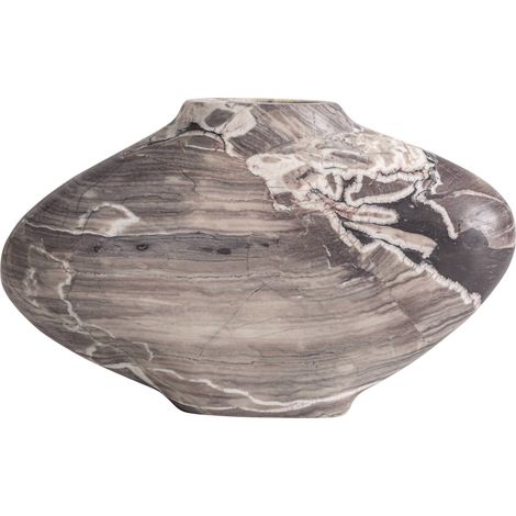 Vase en marbre gris contemporain (1/2)