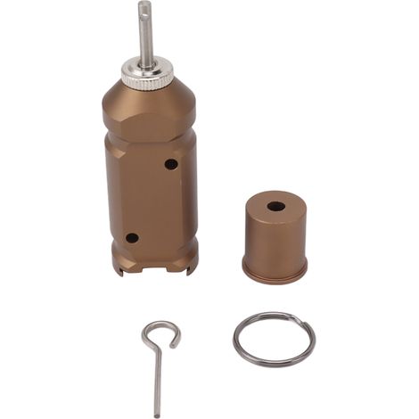 Alarme de périmètre pour camping, dispositif d'alarme de déclenchement par fil électrique, système de sécurité d'alerte précoce pour la sécurité des propriétés en camping et en randonnée (marron). (1/5)