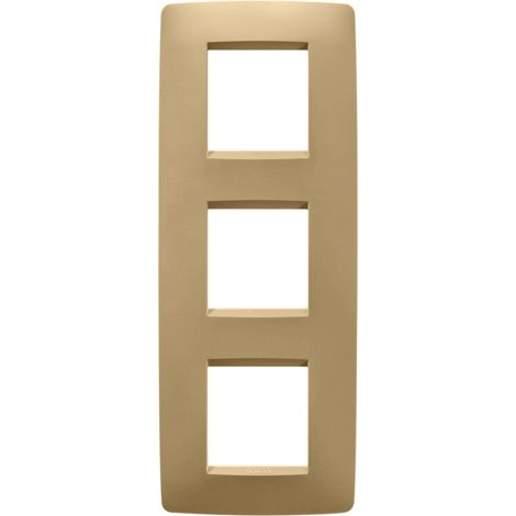 PLAQUE ONE 2+2+2P V OR GEWISS GW16127VO