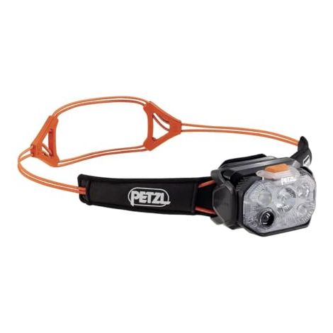 PETZL Swift RL - Lámpara frontal ligera y recargable, 1200 lúmenes, color: Negro