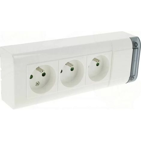 Legrand Base múltiple DLPlus blanca 3 tomas 16A