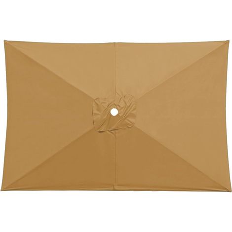 Ersatzbezug für Sonnenschirm – Gartenschirmbezug – Entspannung im Freien – UV30+ Schutz – 3 x 2 Meter – Khaki (1/5)