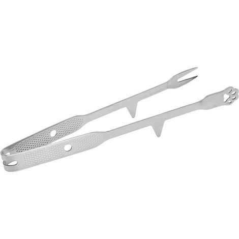 Küchenzange aus Edelstahl – Grillzange – Kochen & Servieren – Aufrechte Stützspitze – 29,5 cm – Silber (1/5)