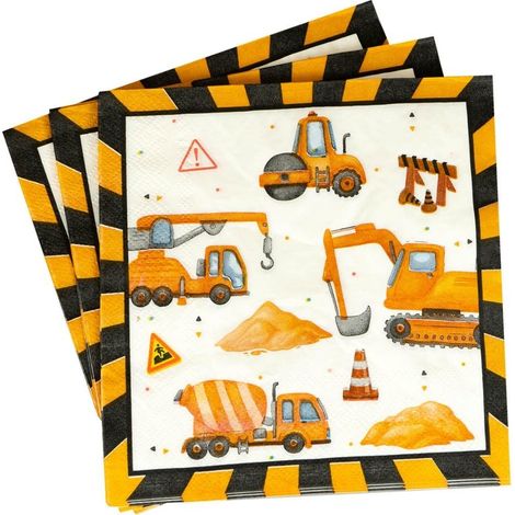 Servilletas de papel para obras de construcción, 20 unidades