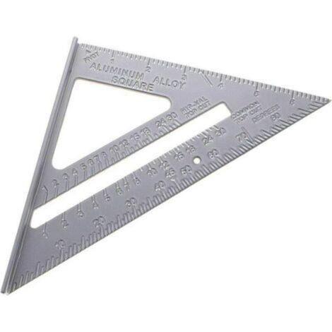 Winkelmesser aus Aluminiumlegierung für Dacharbeiten, 7-Zoll-Winkelmessdreieck, Führungswinkelmesser, Winkelmesser, Schreiner-Messwerkzeug, Schreiner-Messwerkzeug - Crezuo