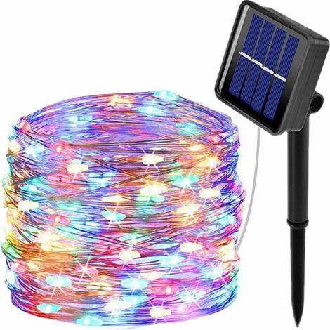 Luces solares para jardín - Multicolor (10 m, 100 LED) (1/5)