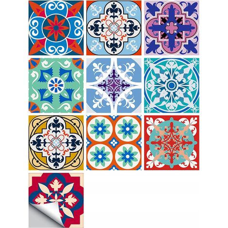 Selbstklebende PVC-Patchwork-Paneele, 10er-Set, Tapete 20x20cm, zm-06-015 (1/5)
