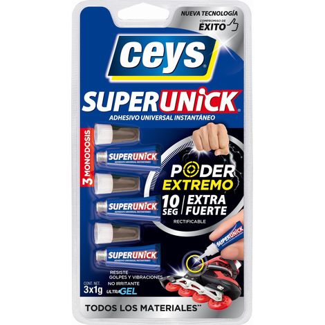 Adhesivo Instantáneo CEYS SuperUnick Monodosis 3x1G