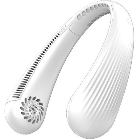 Ventilateur portable sans pales avec casque intégré, ventilateur personnel à tour de cou réglable (1/5)