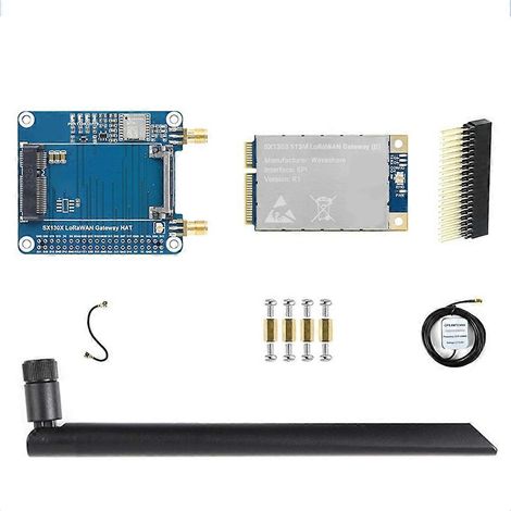 I2C-SPI-LoRaWAN-GPS-Gateway für IoT-Projekte, kompatibel mit Raspberry Pi Zero 2, W, 3, 4, Model B, 5 (915 MHz). (1/5)