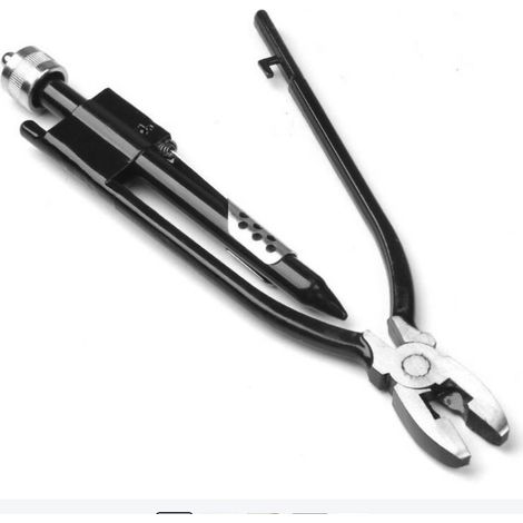 Pince à Freiner, 9 pouces Pince Torsadée pour Fil Pince à Torsader de Sécurité Pince à Fileter avec Ressort Professionnelle Pince de Torsion en Acier à Haute Teneur en Carbone Durable