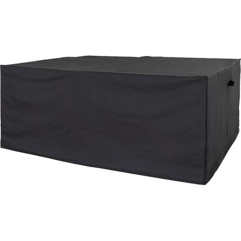 Liva Schutzhülle für Gartenmöbel Luxus 1 Tisch, 4 Stühle wasserabweisend schwarz.