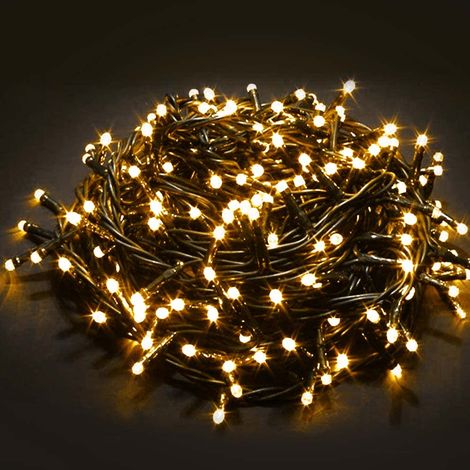 Catena Luminosa 750 Luci LED Lucciole Bianco Caldo Controller 8Funzioni Esterno (1/5)