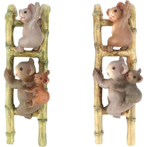 Koala Gartendeko Kletterleiter Figur aus Resin Dekorative
