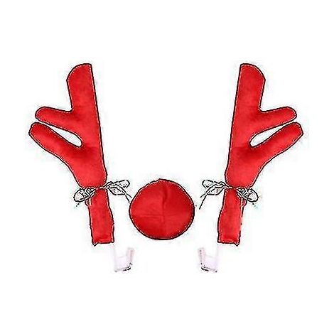 Rentiergeweih-Auto-Set, Weihnachtsdekoration mit Geweih und Nase (1/3)