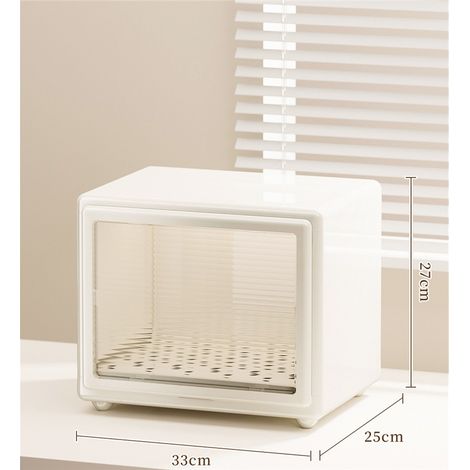 Support de rangement pour tasses avec égouttoir, étagère de cuisine et salon grande capacité, design élégant, 1 niveau modèle classique (1/5)