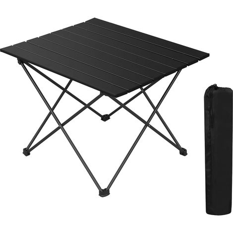 WOLTU Picnic Table, Small Travel Folding Camping Table, with Packing Bag, Black (1/5)