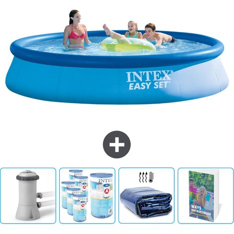 Intex Piscine Easy Set Ronde - 396x84 cm - 5-pièces SCB102 (1/4)